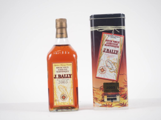Vente aux enchères 1 BOUTEILLE RHUM BALLY 70 cl - 43 % - 2003 - COFFRET