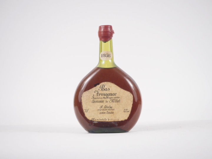 1 BOUTEILLE BAS ARMAGNAC DOMAINE DE MILLET  70 cl - 42 % - 1956 