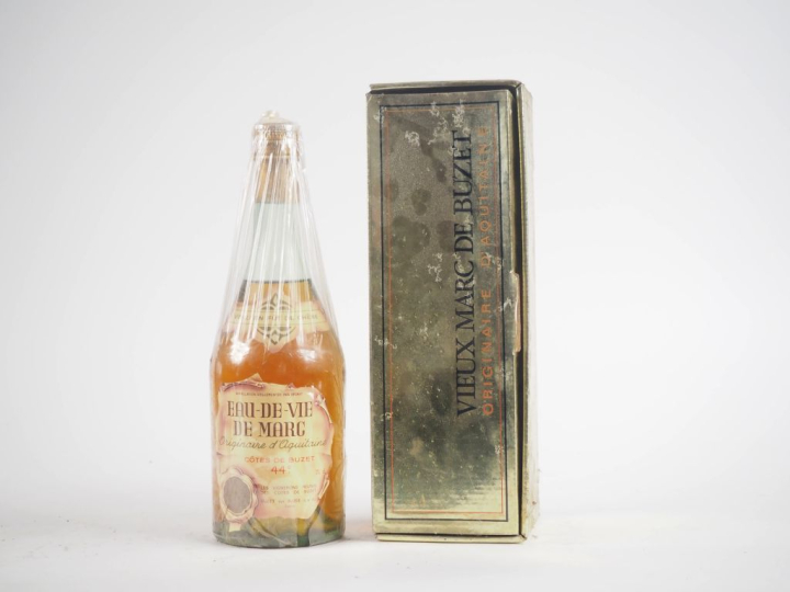 1 BOUTEILLE EAU DE VIE DE MARC CÔTES DE BUZET 70 cl - 44 % - COFFRET