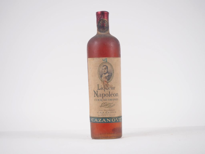 1 VIEILLE BOUTEILLE LIQUEUR NAPOLÉON CAZANOVE CURAÇAO ORANGE - ELA/MEN