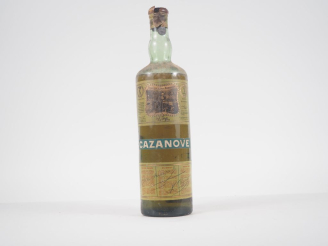 Vente aux enchères 1 BOUTEILLE LIQUEUR DU PÈRE KERMANN CAZANOVE - CAPS ABIMÉE/COULEUSE