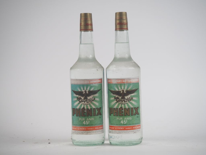 2 BOUTEILLES PUR ANIS PHÉNIX 100 cl - 45 % 
