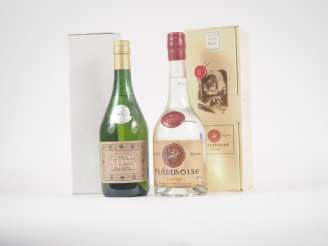 Vente aux enchères 2 BOUTEILLES : 1 EAU DE VIE DE POIRE WILLIAMS JEAN DELPONT 70 cl - 50%