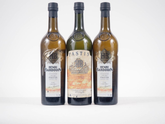 Vente aux enchères 3 BOUTEILLES PASTIS HENRI BARDOUIN 