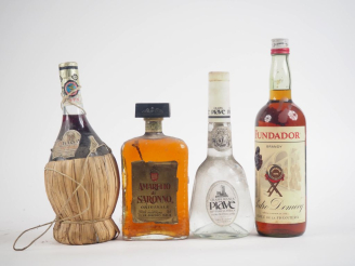 Vente aux enchères 4 BOUTEILLES : 1 CHIANTI BRONDELLO BORGHINI ALFO FU FERRUCCIO CERTALDO