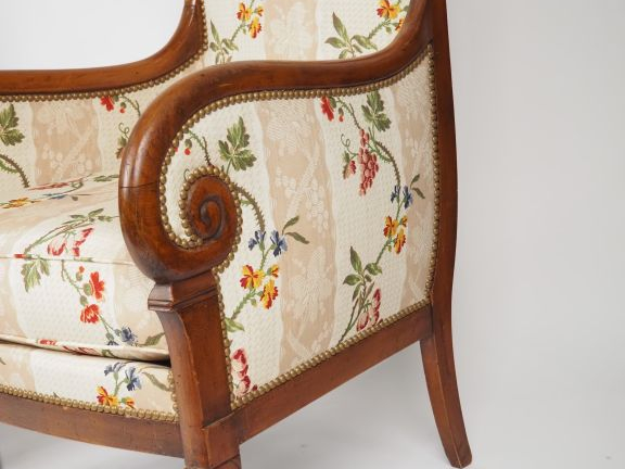 Mobilier de salon Restauration en bois naturel, modèle à crosse, compr