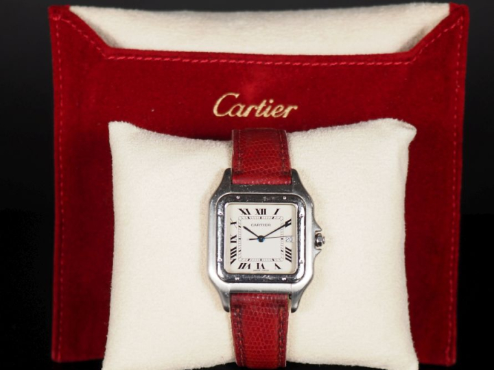 CARTIER, Panthère Ref. 130000C.  N° 000247.  Vers 1992.  Montre-bracel