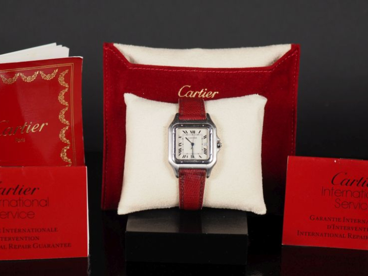 CARTIER, Panthère Ref. 130000C.  N° 000247.  Vers 1992.  Montre-bracel