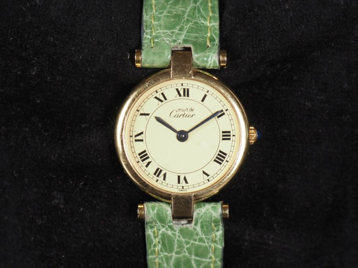CARTIER, Must de Cartier N° 18007060 Vers 1990 Montre-bracelet de dame
