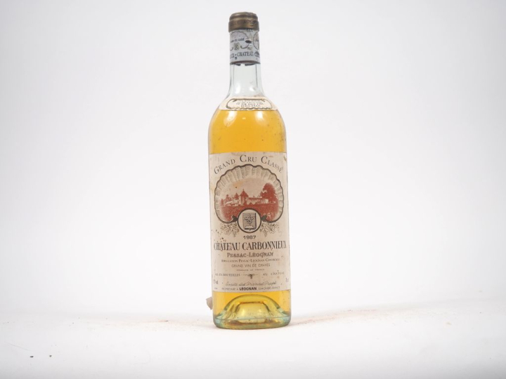 1 BOUTEILLE CHÂTEAU CARBONNIEUX GCC GRAVES - 1987 - HEP/ELS