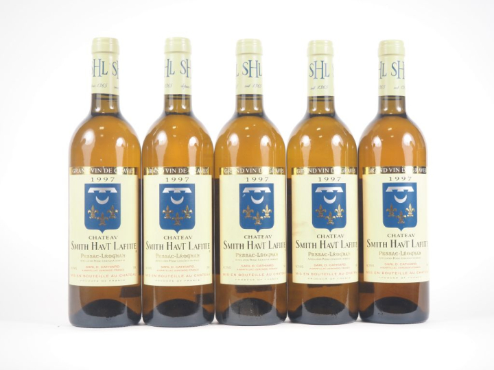5 BOUTEILLES CHÂTEAU SMITH HAUT LAFITTE GRAVES - 1997 - 1 ELS