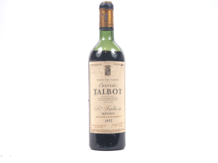 1 BOUTEILLE CHÂTEAU TALBOT GCC SAINT JULIEN - 1952 - BEP/ELS 