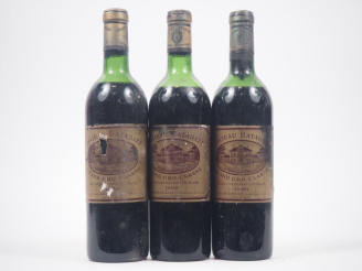 Vente aux enchères 3 BOUTEILLES CHÂTEAU BATAILLEY GCC PAUILLAC - 1969 - 1 HEP/2 HEP-MEP/E