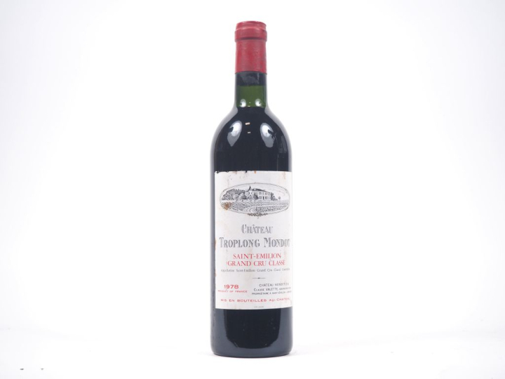 1 BOUTEILLE CHÂTEAU TROPLONG MONDOT GCC ST ÉMILION - 1978 - BG