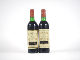 Vente aux enchères 2 BOUTEILLES CHÂTEAU BRILLETTE CB MOULIS - 1978 - 2 LB 
