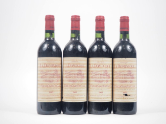 Vente aux enchères 4 BOUTEILLES CHÂTEAU LA DOMINIQUE GCC ST ÉMILION - 1983 - ES/1 ELA 