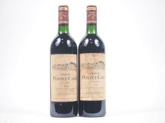 Vente aux enchères 2 BOUTEILLES CHÂTEAU PONTET CANET GCC PAUILLAC - 1988 - 2 BG/ES