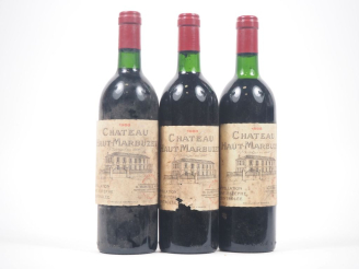 Vente aux enchères 3 BOUTEILLES CHÂTEAU HAUT MARBUZET ST ESTÈPHE - 1988 - 1 BON NIVEAU/1 