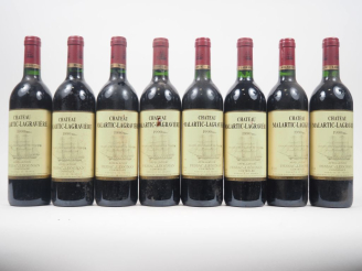Vente aux enchères 8 BOUTEILLES CHÂTEAU MALARTIC LAGRAVIÈRE GCC GRAVES - 1990 - ELS 