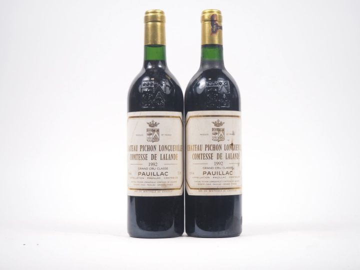 2 BOUTEILLES CHÂTEAU PICHON LONGUEVILLE COMTESSE DE LALANDE GCC PAUILL
