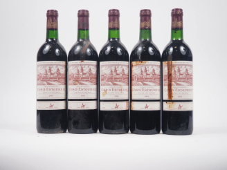Vente aux enchères 5 BOUTEILLES CHÂTEAU COS D'ESTOURNEL GCC ST ESTÈPHE - 1994 - 2 BG/3 EL