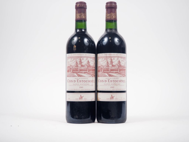 2 BOUTEILLES CHÂTEAU COS D'ESTOURNEL GCC ST ESTÈPHE - 1995 - 2 ELS 