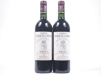 Vente aux enchères 2 BOUTEILLES CHÂTEAU MARQUIS DE TERME GCC MARGAUX - 1999 - ELS 