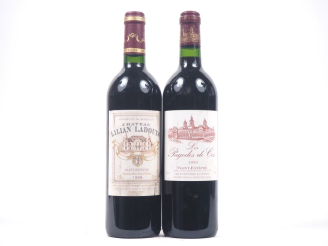 Vente aux enchères 2 BOUTEILLES de 1999 : 1 CHÂTEAU LILIAN LADOUYS ST ESTÈPHE - 1 LES PAG