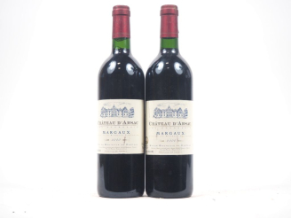 Vente aux enchères 2 BOUTEILLES CHÂTEAU D'ARSAC MARGAUX - 2000