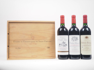 Vente aux enchères 3 BOUTEILLES GC ST ÉMILION 2000 : 1 CHÂTEAU HAUTE NAUVE/1 CHÂTEAU LAMA