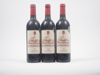 Vente aux enchères 3 BOUTEILLES CHÂTEAU TOUR DE PRESSAC GC ST ÉMILION - 2002 - ES/BS