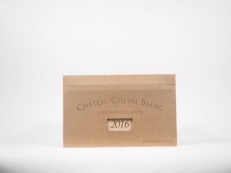 Vente aux enchères 6 BOUTEILLES CHÂTEAU CHEVAL BLANC 1er GCC ST ÉMILION - 2016 - CBO 