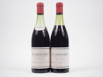 Vente aux enchères 2 BOUTEILLES POMMARD "LES ÉPENOTS" DOMAINE PARENT : 1 DE 1964 - 5 CM/1