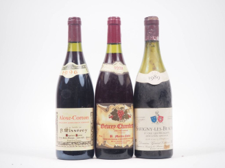 Vente aux enchères 3 BOUTEILLES : 1 ALOXE CORTON P. MISSEREY - 1996/1 GEVREY CHAMBERTIN B