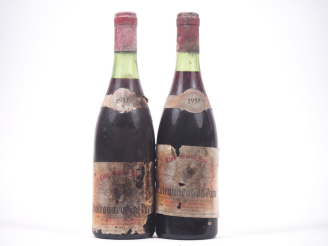 Vente aux enchères 2 BOUTEILLES CHÂTEAUNEUF DU PAPE "CLOS SAINT JEAN" G. MAUREL - 1957 - 