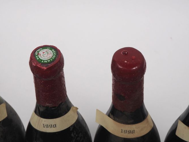 4 BOUTEILLES CHÂTEAUNEUF DU PAPE DOMAINE TRINTIGNANT - 1990 - ETS/CAPS