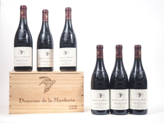 Vente aux enchères 6 BOUTEILLES CHÂTEAUNEUF DU PAPE "LA REINE DES BOIS" DOMAINE DE LA MOR