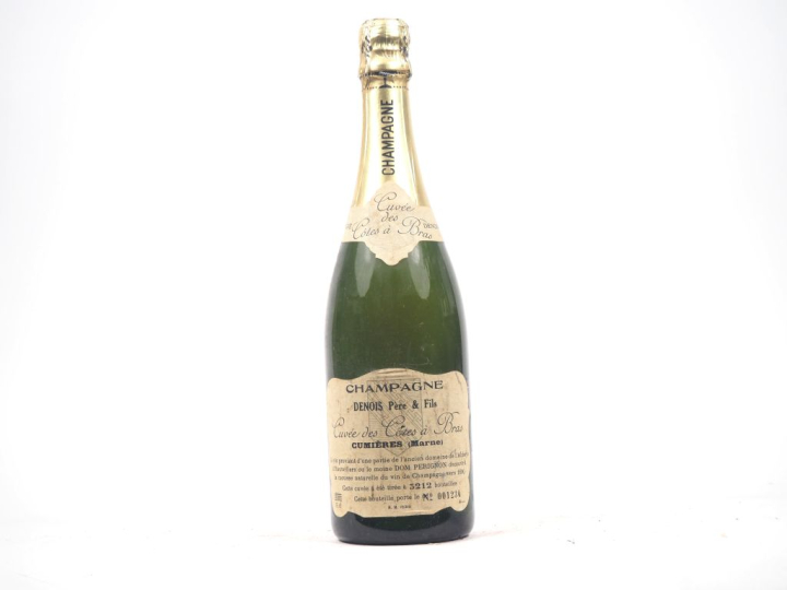 1 BOUTEILLE CHAMPAGNE DENOIS "CUVÉE DES CÔTES A BRAS" - N°1234/3212