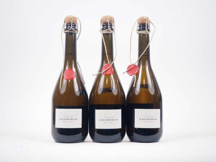 2 BOUTEILLES CHAMPAGNE A.D. COUTELAS 