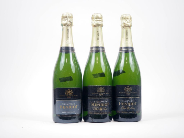 3 BOUTEILLES CHAMPAGNE HENRIOT