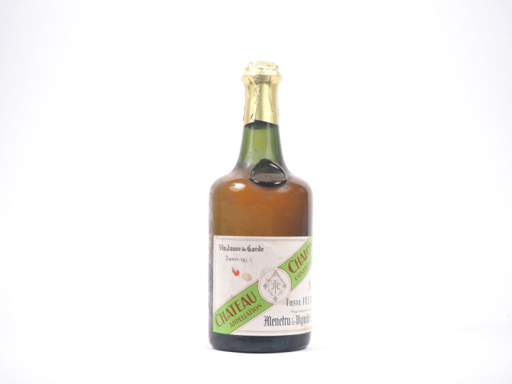 1 BOUTEILLE CHÂTEAU CHALON P. PELTIER - 1964 - MILLÉSIME MANUSCRIT 