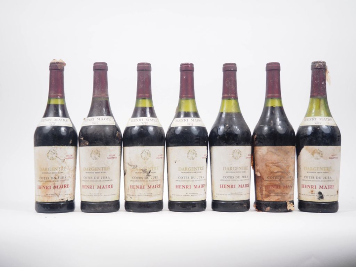 7 BOUTEILLES CÔTES DU JURA HENRI MAIRE DARGENTRE  - NM - BS/ES/EA