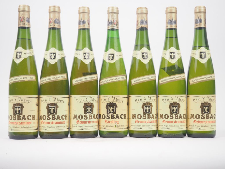 7 BOUTEILLES GEWURZTRAMINER MOSBACH - 1985