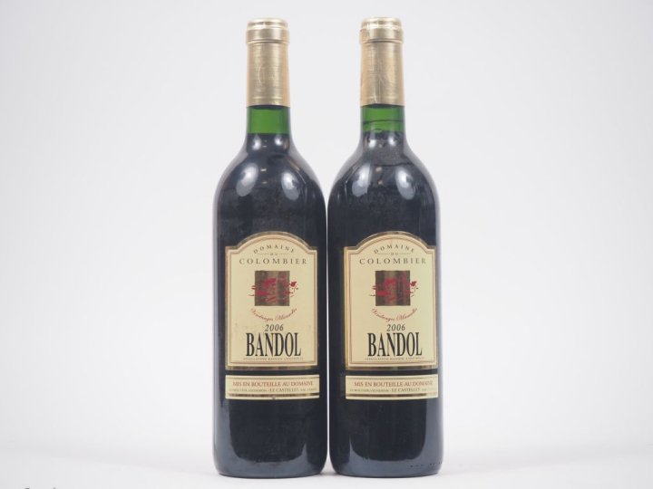 2 BOUTEILLES DOMAINE COLOMBIER BANDOL - 2006