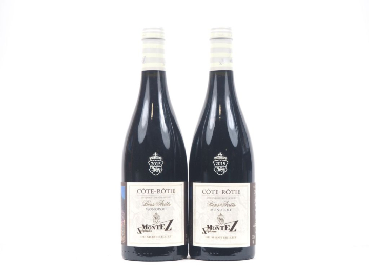 2 BOUTEILLES CÔTE RÔTIE "BONS ARRÊTS" S. MONTEZ - 2015