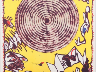 Vente aux enchères Pierre ALECHINSKY. "composition" Lithographie numérotée 107/300