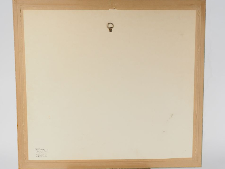 Mady de la Giraudière.  "scène de fenaison" Lithographie,signée et  nu