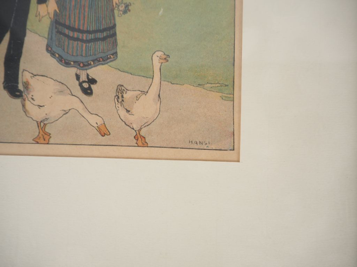 HANSI.  2 différentes lithographies