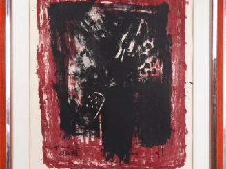 Vente aux enchères Markus LUPERTZ. "sans titre" Lithographie, épreuve d'artiste Dim. 68 x