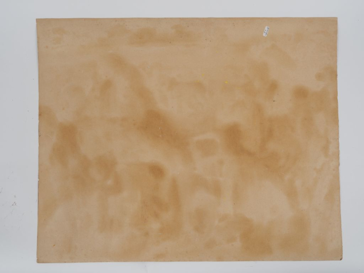SIGRIST.  "les moissons"  Technique mixte sur papier, signée en bas à 